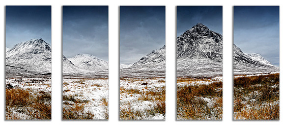 Buachaille Etive Mor 5 panels
